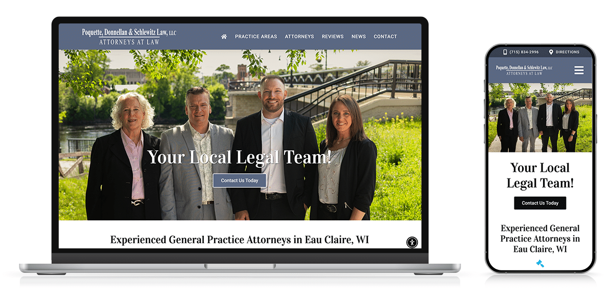 attourney website design local legal responsive