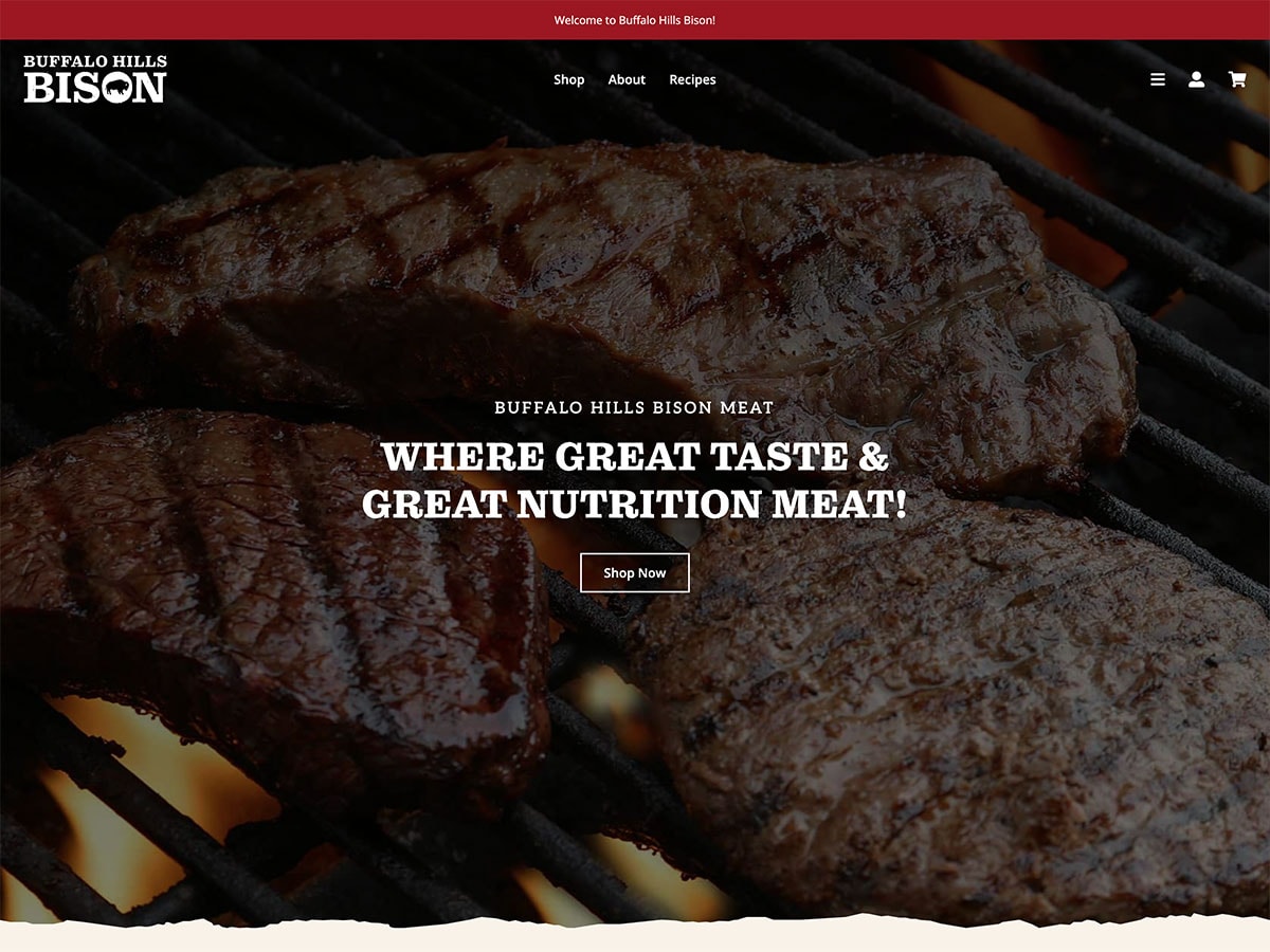 Website Launch: Buffalo Hills Bison Meat