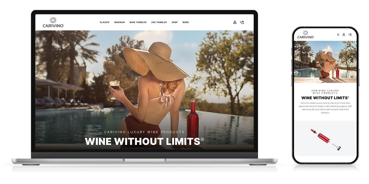 Carivino Ecommerce Website Design