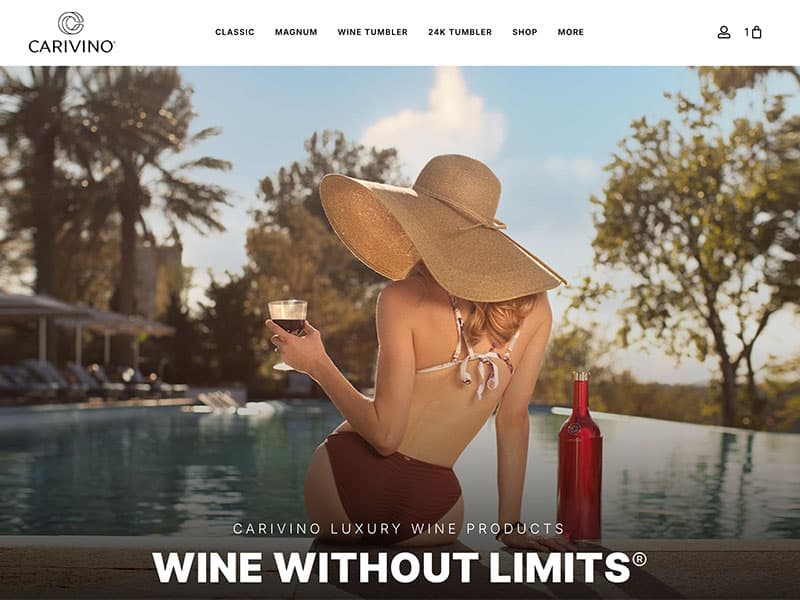 carivino web screenshot