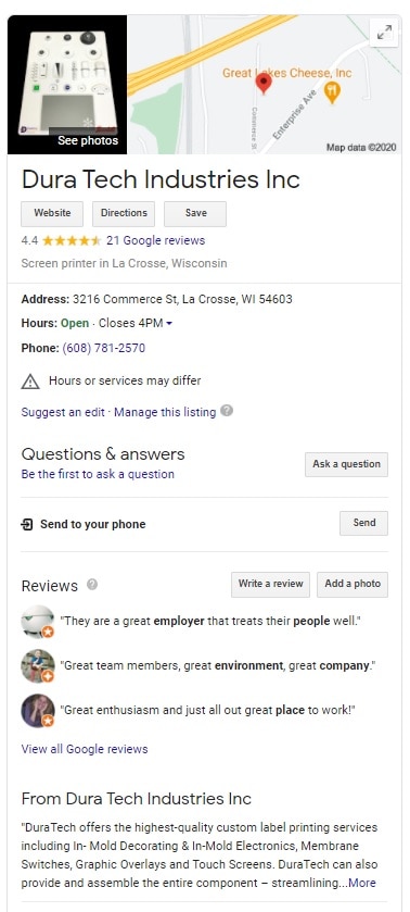 Google My Business Services