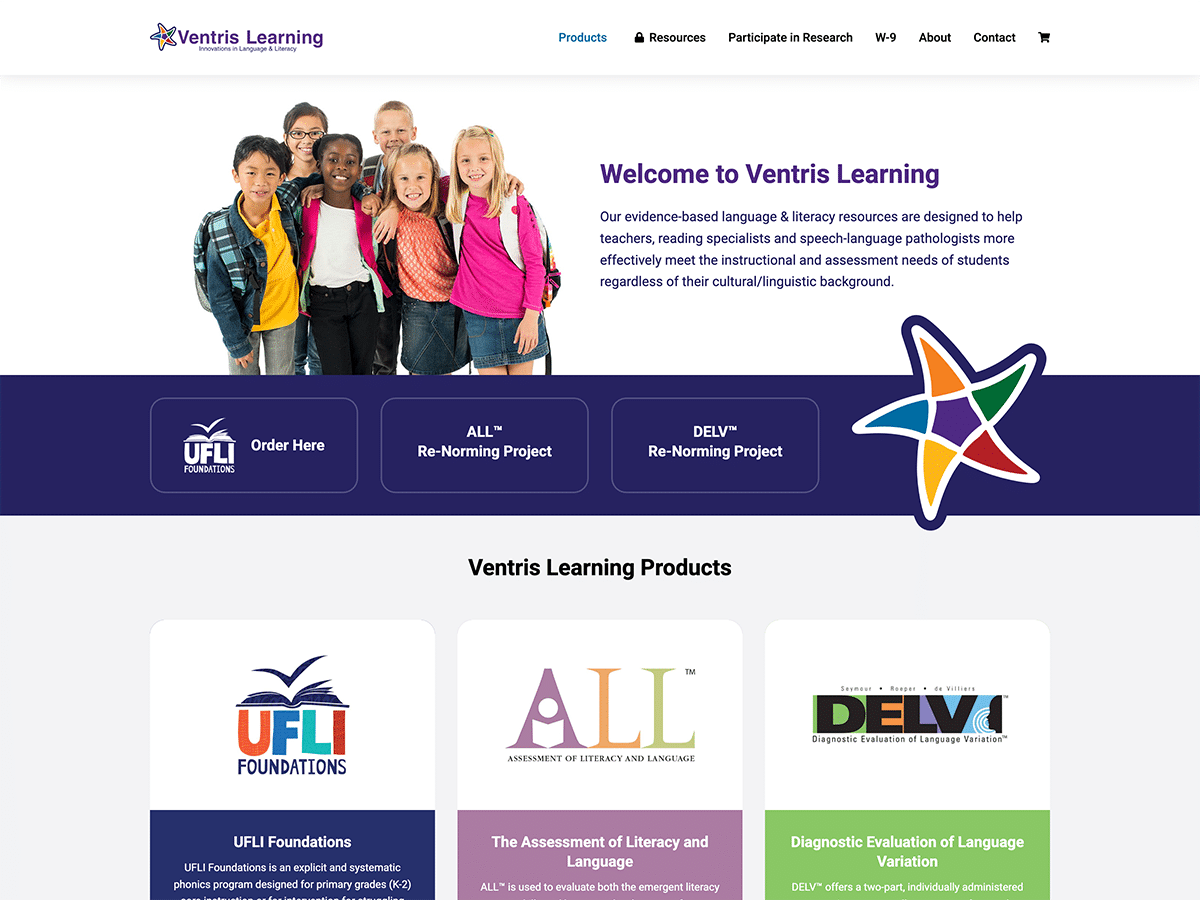 Website Launch: Ventris Learning