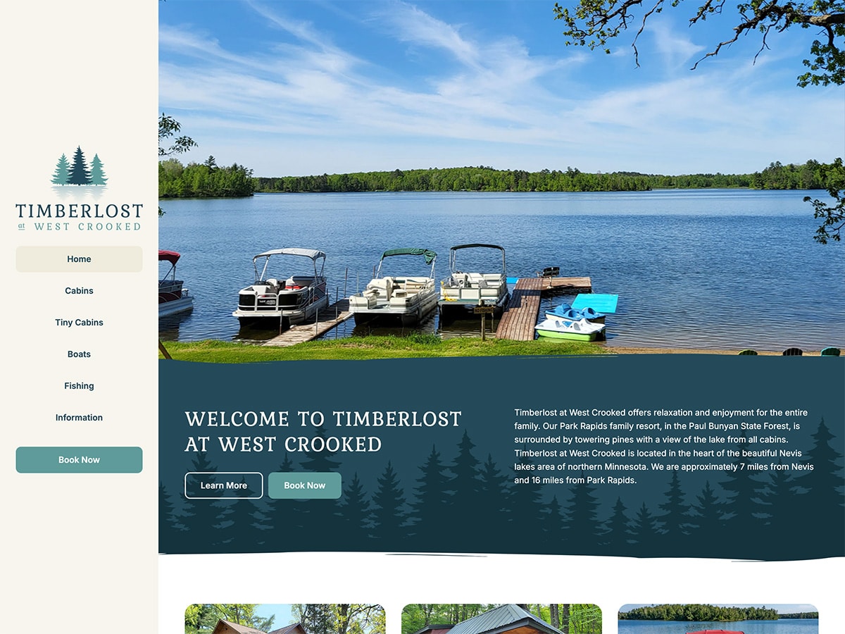 family resort website redesign
