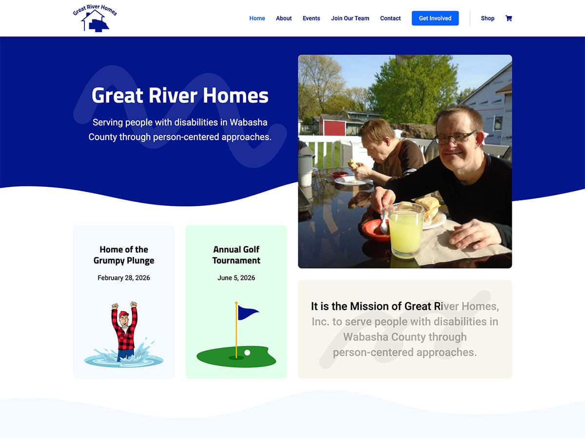 great river homes website screenshot 2026
