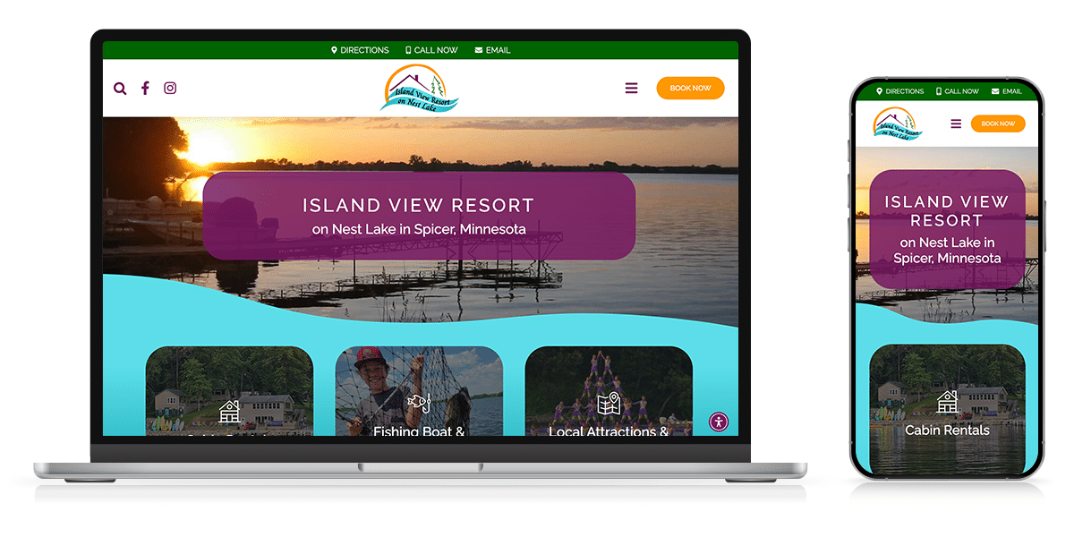 Island View Resort Website Responsive