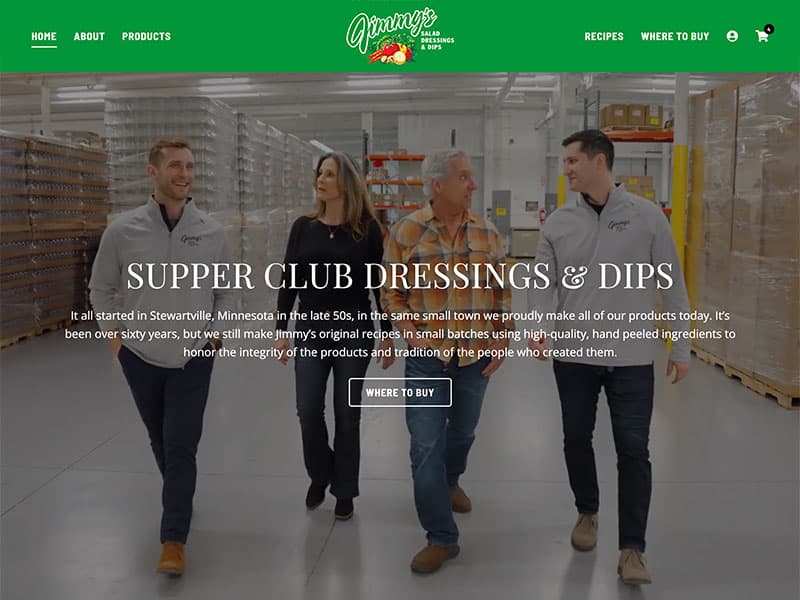 Website Launch: Jimmy’s Dressing