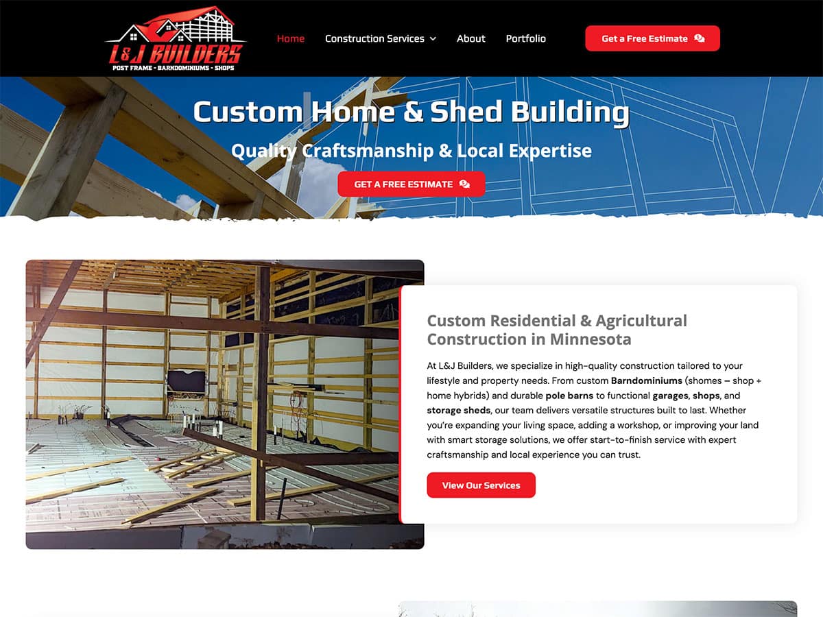 Website Launch: L&J Builders