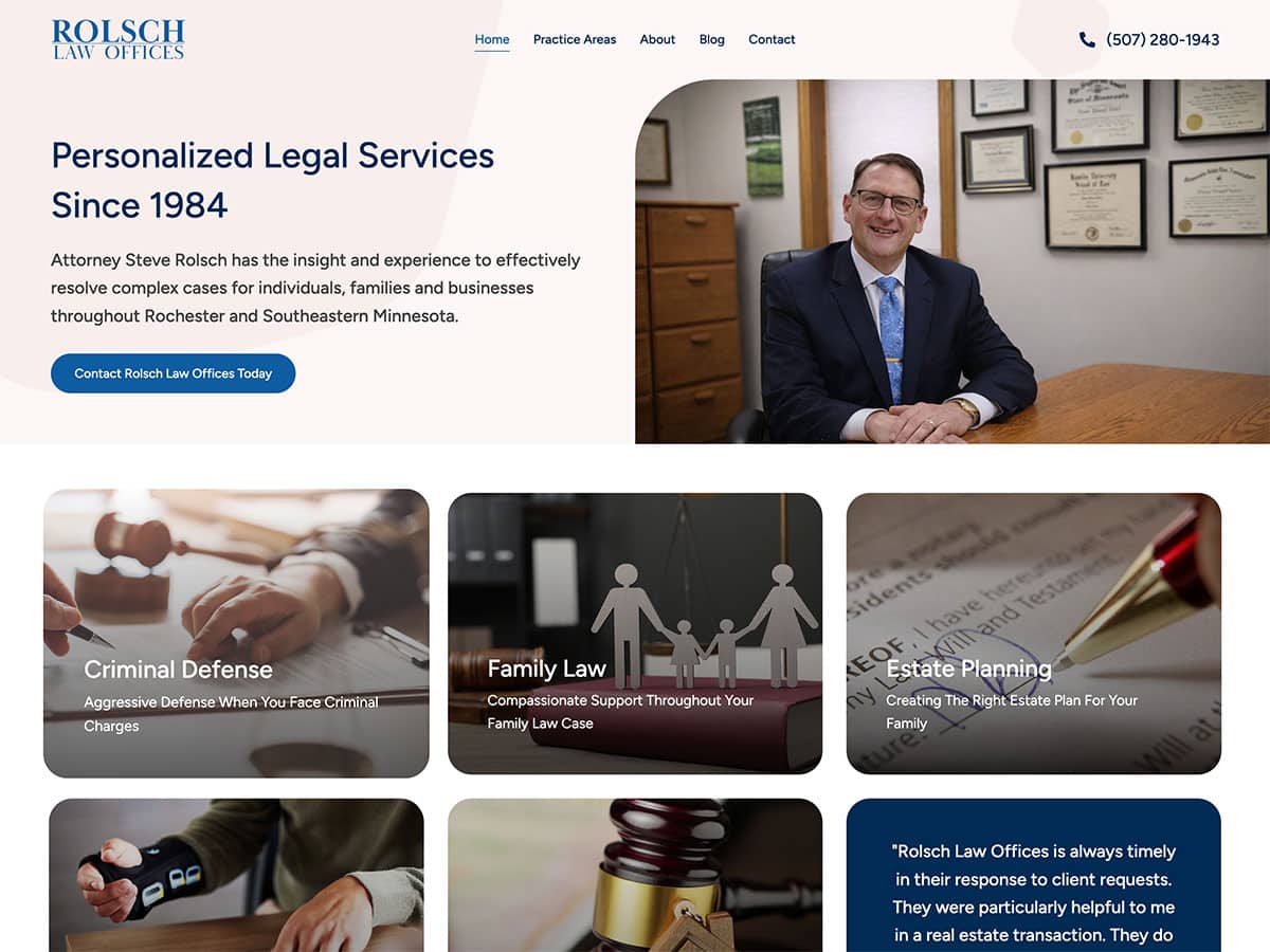 rolsch law website screenshot