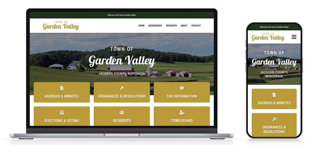 Municipal Website Design - Town of Garden Valley