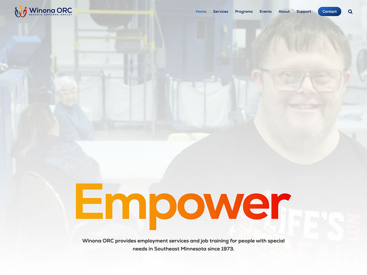 winona orc 2026 website screenshot